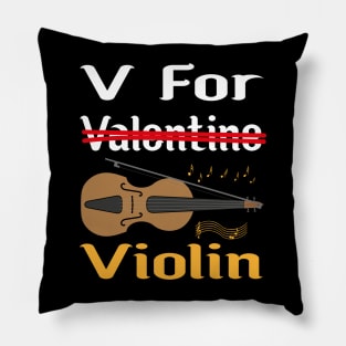 V For Violin Pillow