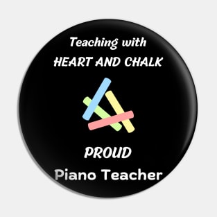 piano teacher gift - design for piano instructors and piano keyboard teacher musician Pin