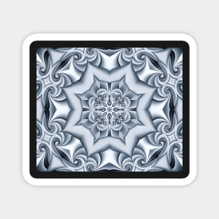 Siver-Silk Mandala Magnet