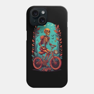 cycling skull Phone Case