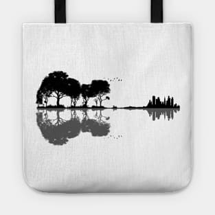 Nature Guitar Silhouette Tote