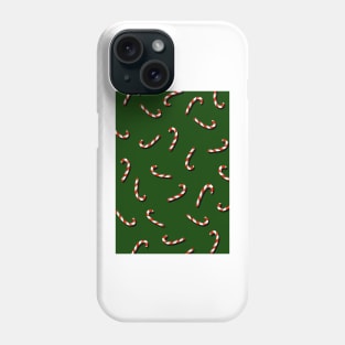 Candy cane pattern illustration 2 Phone Case