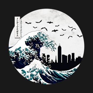 Indianapolis Kanagawa Wave Dark T-Shirt