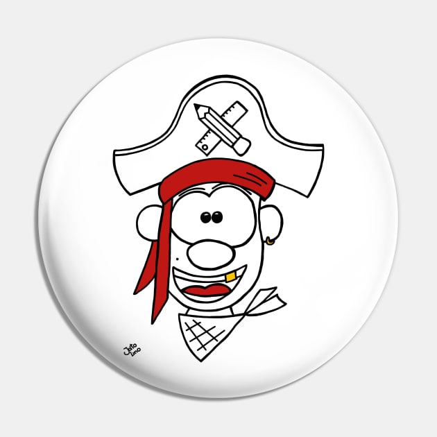 A school pirate Pin by JatoLino