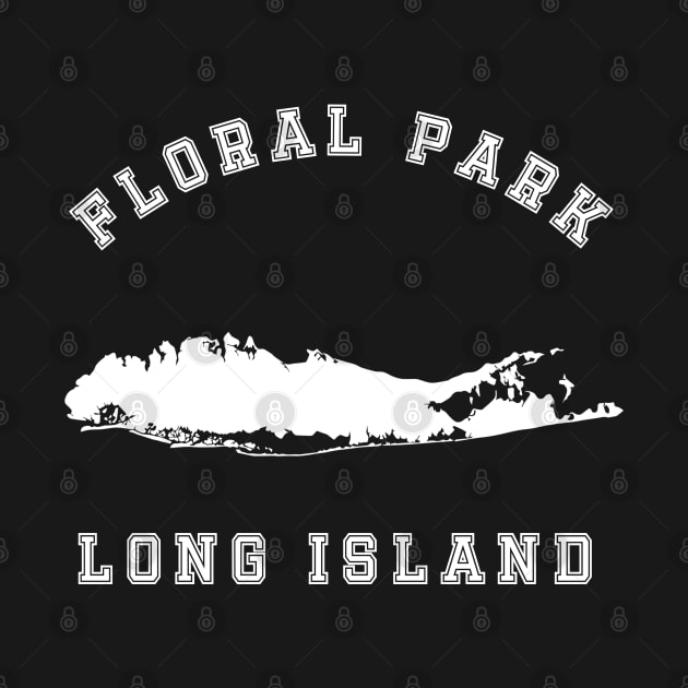 Floral Park Long Island (Dark Colors) by Proud Town Tees