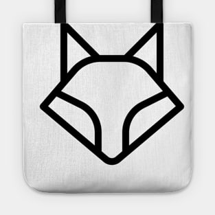 Fox, black line Tote