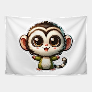 Kawaii Vervet Monkey Tapestry