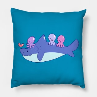 Shark and Octopi Pillow