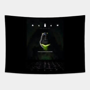 Alien Doctor Who Dalek Parody Tapestry