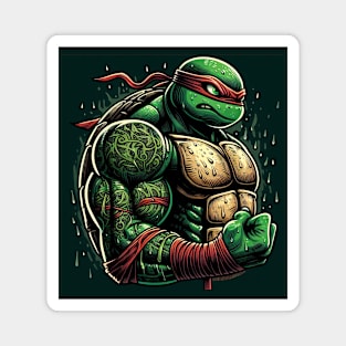 Gangster Ninja Turtles with tattoo Magnet