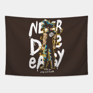 Never Die Easy (Goku's God Mode ver.) Tapestry