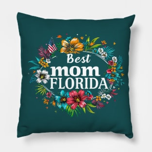 Best Mom in the FLORIDA, mothers day gift ideas, love my mom Pillow