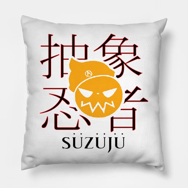 Abstract Ninjaa (SÜZÜJÜ) Pillow by SUZUJU