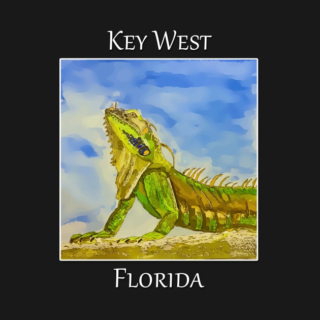 Key West Florida Iguana - WelshDesigns by WelshDesigns