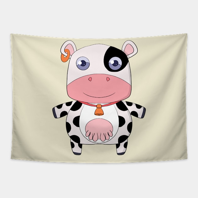 A beautiful cow Tapestry by DiegoCarvalho