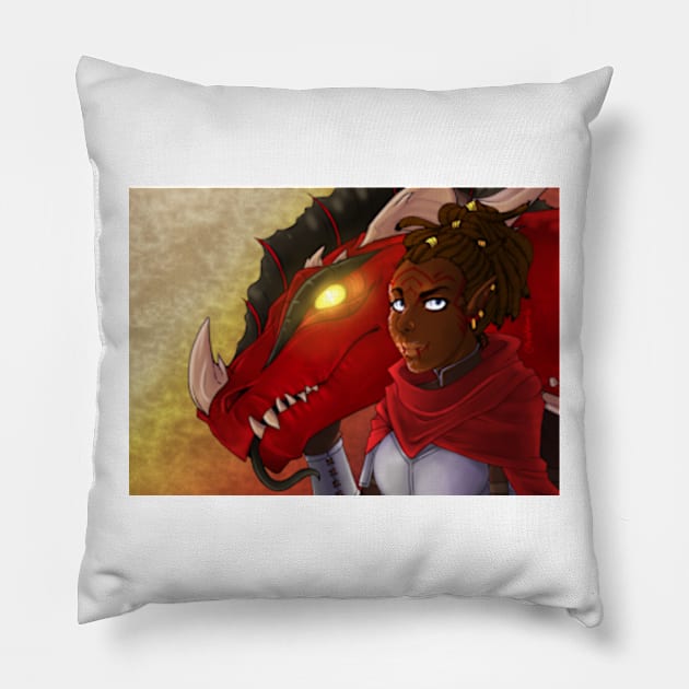 Alex and Dysi Pillow by KeishaMaKainn