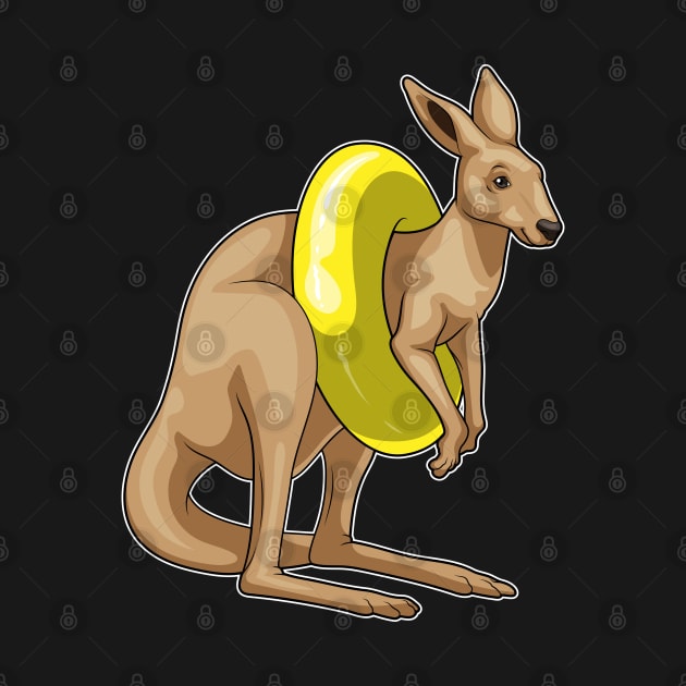 Kangaroo Swimming Swim ring by Markus Schnabel