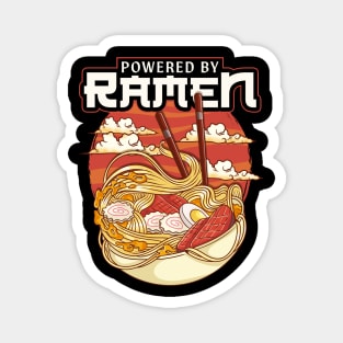 Powered By Ramen Cute & Funny Anime Kawaii Magnet