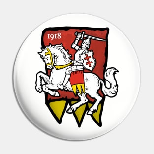 Coat of arms of Belarus 1918 Pin