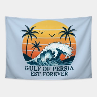 Vintage-Persian-Gulf-Est-Forever-Retro-Gulf-of-Persia Tapestry
