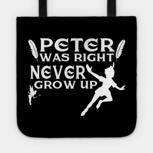 Never grow up Tote