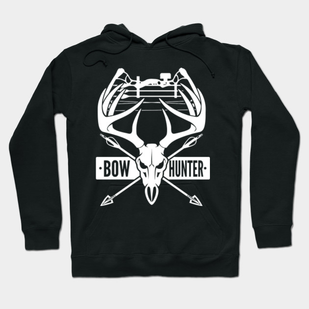 Bow Hunting Vintage Deer Skull And Compound Bow Archery Gift Bow Hunting Hoodie Teepublic