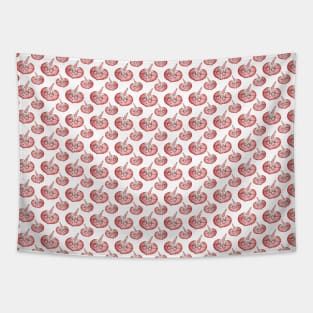 Strawberry Hand Drawn Pattern Tapestry