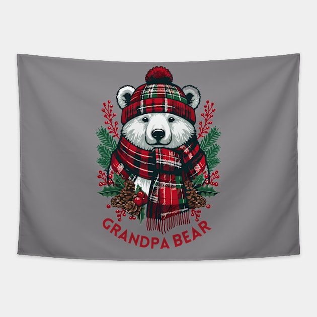 grandpa bear Tapestry by AlephArt