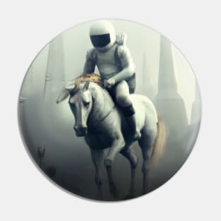 Astronaut and Horse Pin