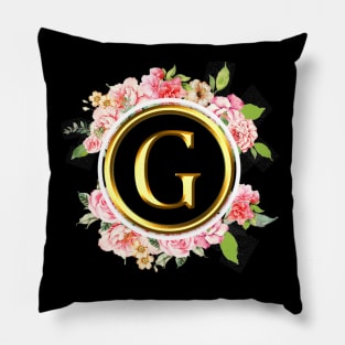 Letter G Shirt Alphabet Letter G Different Colors Pillow