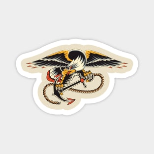 eagle & anchor traditional tattoo Magnet