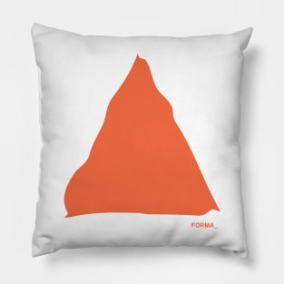 Orange triangle forma Pillow