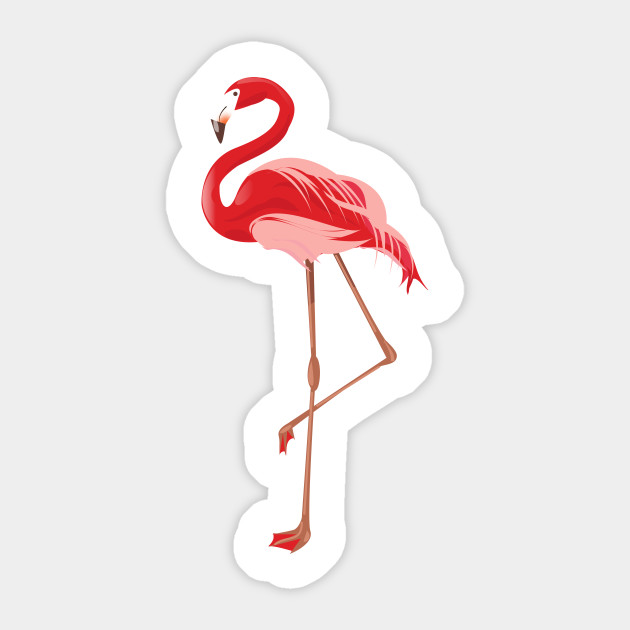 Flamingo Flamingo Autocollant Teepublic Fr