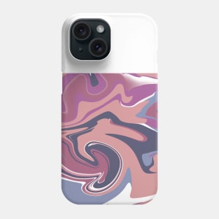 Purple fluid abstract pattern Phone Case