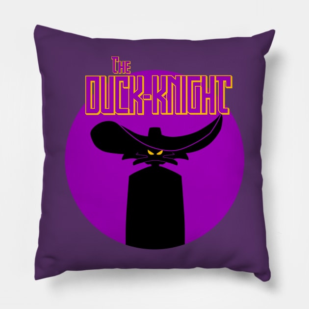 The Duck Knight Pillow by Nick Mantuano Art