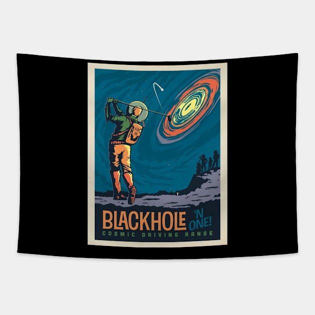 Hole in one Tapestry by Space heights