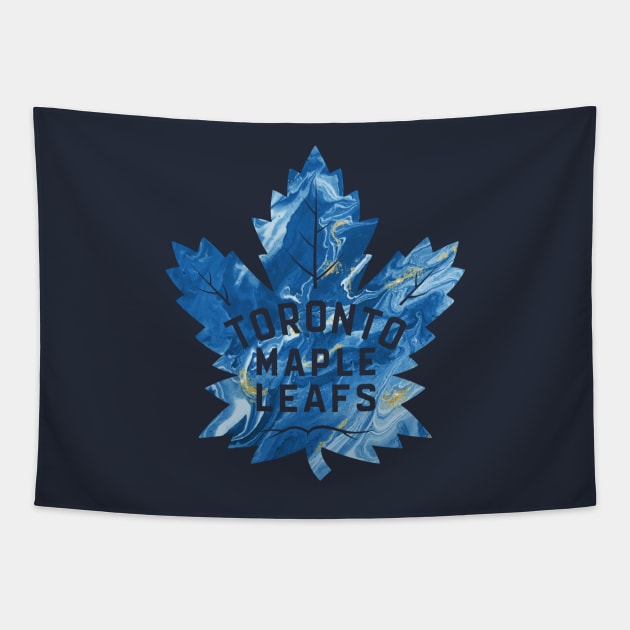 Toronto Maple Leaf Ice Hockey Canada Logo Tapestry by Maskumambang