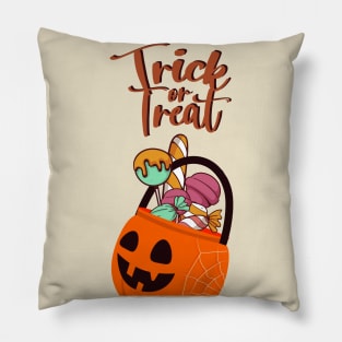 Trick or treat t shirt Pillow