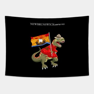 Clanosaurus Rex NEWBRUNSWICKsaurus rex New Brunswick RCMP Flag Tapestry