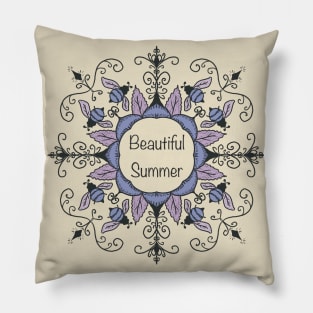 Sunflower art pattern Pillow