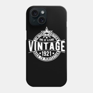 100th birthday vintage retro gift idea Phone Case