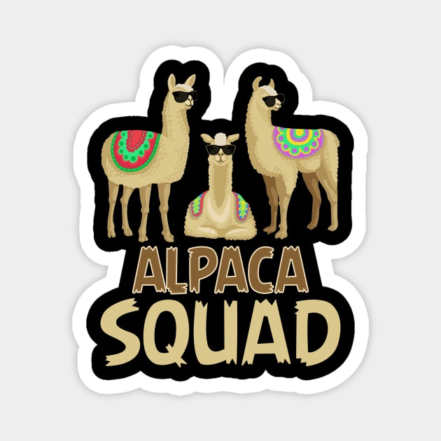 Funny Alpaca For Alpaca Squad Magnet by Dunnhlpp