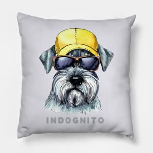 Schnauzer Indognito Pillow