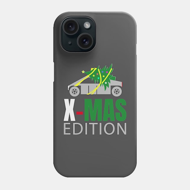 Cyber Pickup Truck X-MAS Edition Phone Case by sheepmerch