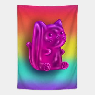 Pink Gummy Kitty Tapestry