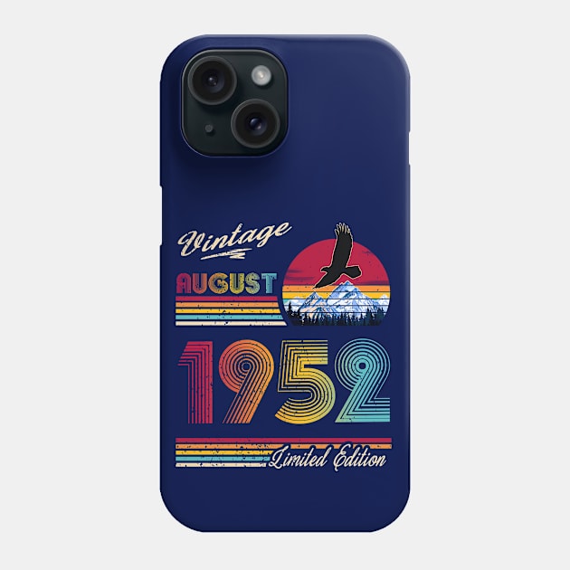 August 1952 Birthday Phone Case by Green Splash