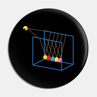 Pacman Newton Cradle Pin