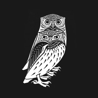 Two owls - vintage animalia T-Shirt