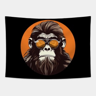 Uncle Bob the Monkey with Retro Sunglasses Tapestry