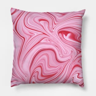 Bubble Gum Pink Liquid Paint Pillow